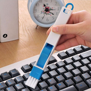 Çok amaçlı pencere kapı klavye temizleme fırçası temizleyici + faraş 2 In 1 aracı siyah mavi renk pencere fırça DH9213 - Product Image 2