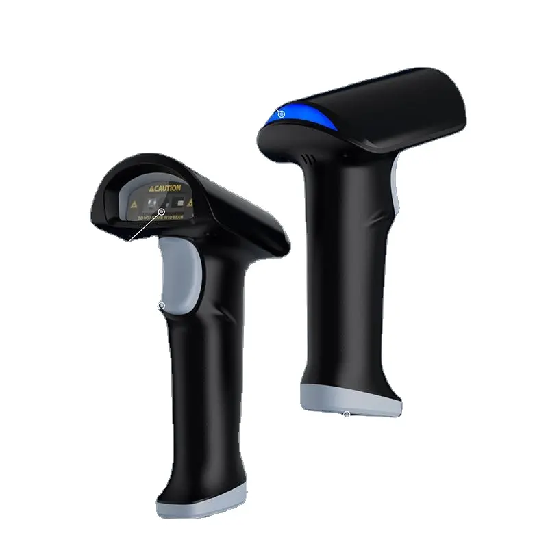 2.4 professionale GHz Laser Scanner di codici a barre CD lettore di codici a barre 1D 2D QR Scanner per la gestione del magazzino