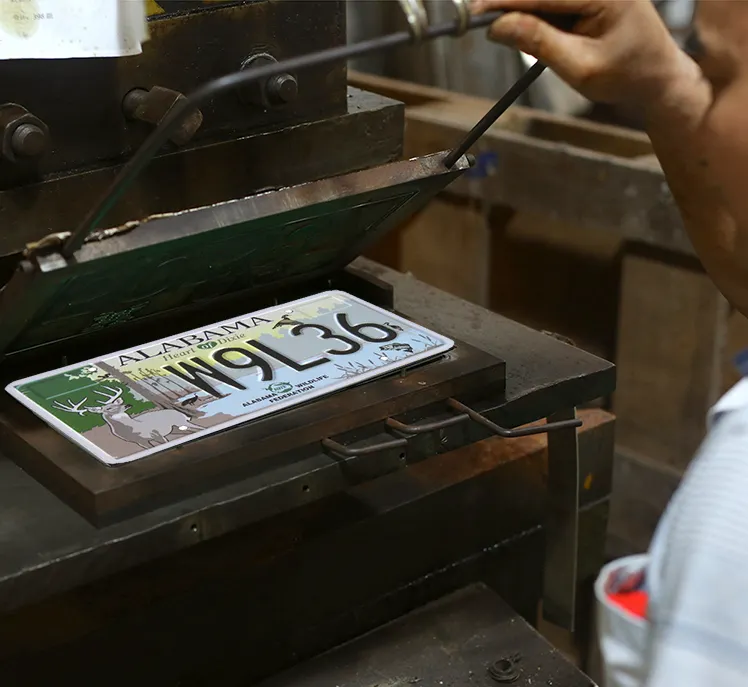 Plaques d'immatriculation de voiture personnalisées, film réfléchissant de moto, feuille d'aluminium, gaufrage, plaque d'immatriculation de la floride USA