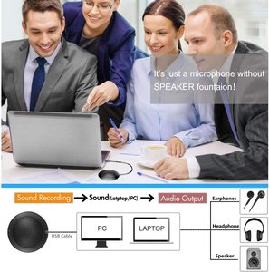 LEDインジケーター付き会議USBマイクコンピューターデスクトップマイク - Product Image 4