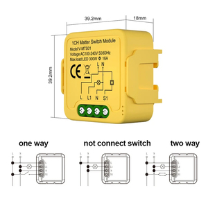 <strong>Customized</strong> Matter Wifi Switch Homekit Relay Module Smart Power Breaker Electric Shenzhen Universal APP <strong>Control</strong> 10A - Product Image 3