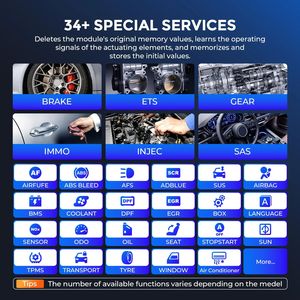 MUCAR VO8 strumenti diagnostici professionali e Scanner OBD2 a sistema completo con codifica in ECU bidirezionale 34 reet aggiornamento gratuito a vita - Product Image 2