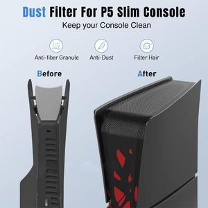 PS5 Slim คอนโซลฝุ่นกรองสุทธิสิงค์ Barrier Spider ฝุ่นสุทธิป้องกันสัตว์เลี้ยงผมและฝุ่น