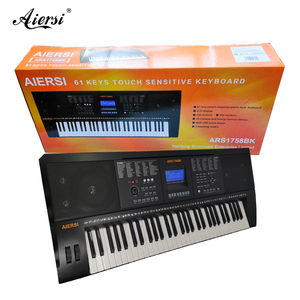 Aiersi-teclado de órgano electrónico de respuesta táctil, instrumento ideal para estudiantes principiantes, adultos, con control de reproductor MP3 USB - Product Image 1