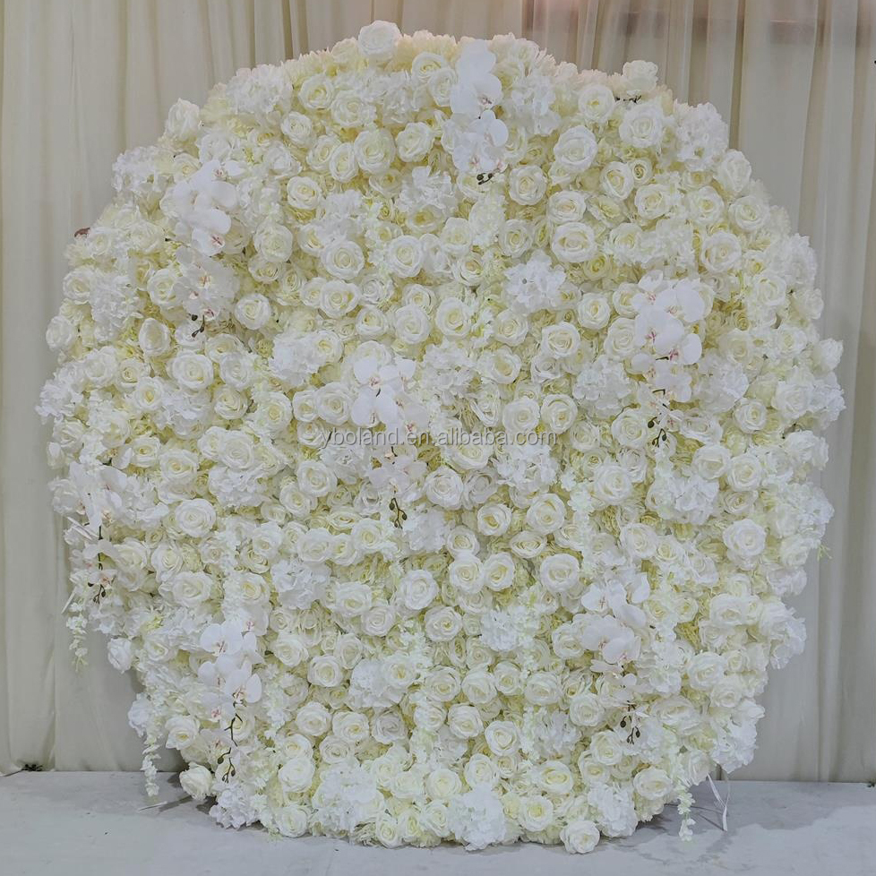 Mur de fleurs blanches 08