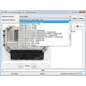 IMMO Universal Decoding 4.5 Software entfernen für EDC15C7 EDC17 IMMO Code der ECU Reparatur EEPROM Wegfahr sperre IMMO aus Programmierer