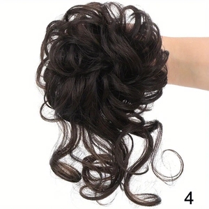 女性のためのカーリーロングテール乱雑な弾性ヘアピンバンと新しいスタイルの卸売カーリー人工毛シュシュ