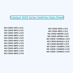 <span class=keywords><strong>WS</strong></span>-C3650-24PD-L/S/<span class=keywords><strong>E</strong></span> gốc mới ciscos chuyển đổi 3650 24 cổng PoE 2x10g IP cơ sở/LAN cơ sở./IP dịch vụ. <span class=keywords><strong>WS</strong></span>-C3650-24PD-S - Product Image 1