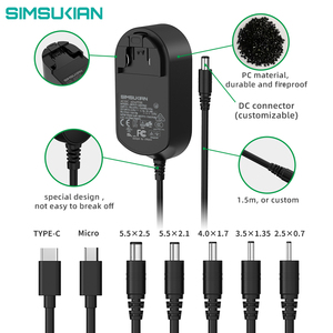 Customized <strong>Output</strong> Power <strong>Adapter</strong> Twistable 100 to 240 Interchangeable Plug Ac Dc <strong>Adapter</strong> 24v