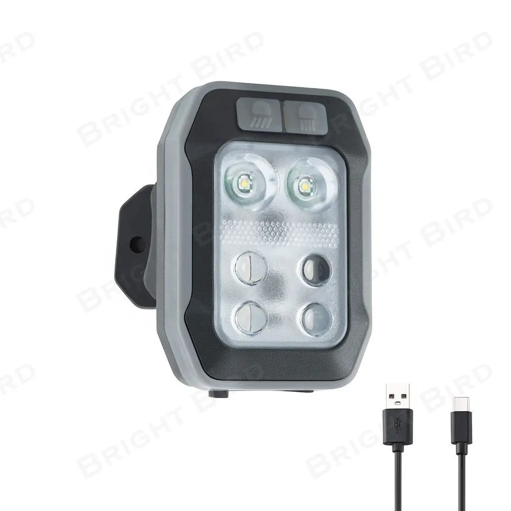 Parlak kuş LED bisiklet kuyruk işık gece sürme için su geçirmez USB şarj edilebilir LED lamba bisiklet dönüş sinyali