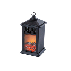 Tragbare realistische Flamme 400W Keramik Terrassen heizungen Indoor Elektrische Kamine Desktop Laterne Kamin heizung Mit LED-Anzeige - Product Image 2