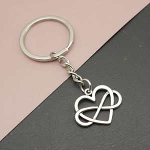 Yeni anahtarlık kalp sonsuzluk aşk sonsuza kolye DIY erkekler araba anahtarlık yüzük tutucu anahtarlık hatıra takı hediye - Product Image 3