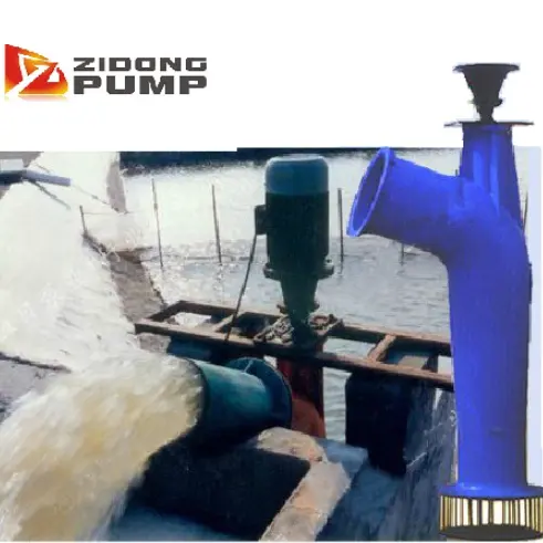 Anti corrosione sommergibile pompa a flusso assiale, materiale in fibra di vetro l'acquacoltura l'allevamento di pesci verticale elica pompa