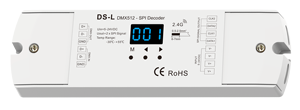 Skydance DS-L DMX512-SPI декодер и РЧ пульт дистанционного управления с 37 видов IC 5-24VDC беспроводной пульт дистанционного управления для RGB Светодиодные полосы пикселей - Product Image 4