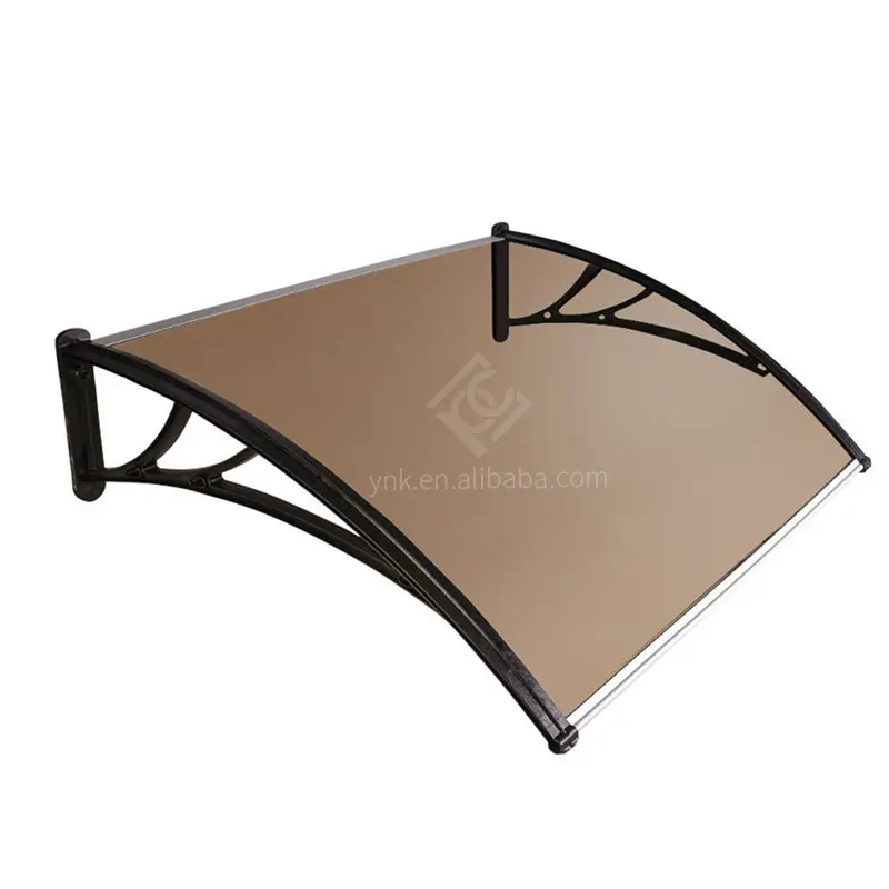 PC SHEET Simple design cheap price outdoor plastic clear polycarbonate door canopy awnings