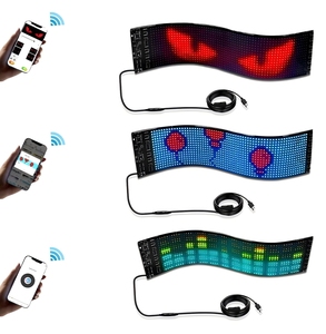 แผงสัญญาณ LED แถบอัจฉริยะควบคุมด้วยแอปสามารถตั้งโปรแกรมได้มีความยืดหยุ่นสามารถปรับแต่งได้จอแสดงผลสำหรับรถยนต์และยานพาหนะที่ติดอันดับ IP65