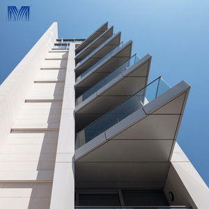 Costruzione rivestimento a nido d'ape lamiera perforata sistema di sospensione a secco rivestimento decorativo per facciate pannelli di impiallacciatura per facciate continue - Product Image 2
