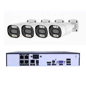 <strong>Security</strong> Outdoor CCTV PoE Kit <strong>Network</strong> Wired IP <strong>System</strong> Day Night Color Built in Microphone Support Phone Remote View - Product Image 1