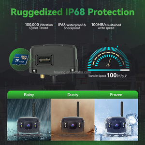 Cámara de respaldo para camión 4G GPS con monitoreo remoto visión nocturna infrarroja grabadora de conducción impermeable ayuda de marcha atrás para camión de autobús - Product Image 4