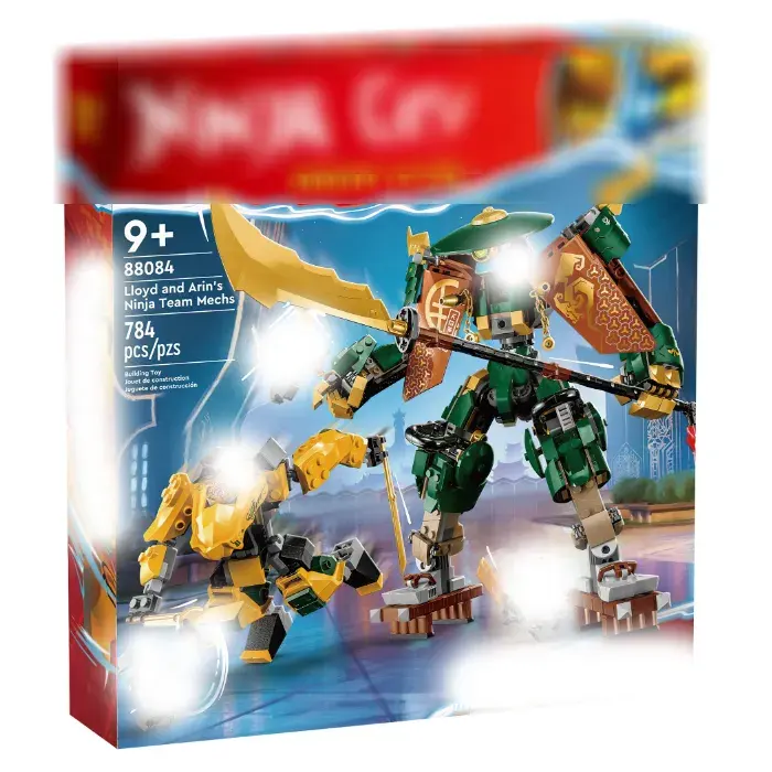 Bouwsteen 88084 Lloyd En Arlin 'S Team Mecha Puzzelblokassemblagespeelgoed Voor Kerstcadeaus Voor Kinderen