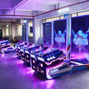HC kaynak fabrika OEM iki kişi Arcade oyun makinesi sikke işletilen su atıcılık simülatörü eğlence sikke itici oyunu - Product Image 5