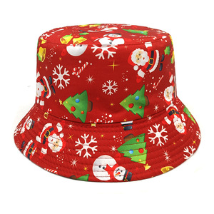 Châu Âu và Mỹ mới Santa Claus Snowman Snowflake <span class=keywords><strong>Fisher</strong></span> hat giáng sinh xô hat - Product Image 6
