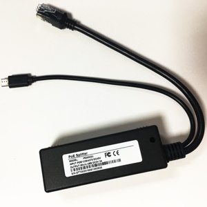 Factory Wholesale 100Mbps Power Over <strong>Ethernet</strong> 48V to 5V 3a 15W Micro Mini USB Plug Active POE Injector Splitter for Ip System - Product Image 1