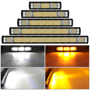 Hot Selling <strong>5</strong> Kinds of Light Mode Mitsuki 180W Three-row Two-color Car <strong>Led</strong> Long Strip Light Off-road Truck Modified <strong>LED</strong> - Product Image 4
