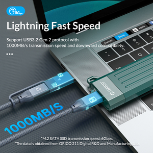 ORICO-USB3.1 Gen2 tip-c 10Gbps M.2 NVMe SSD muhafaza kutusu sabit disk kutusu - Product Image 4