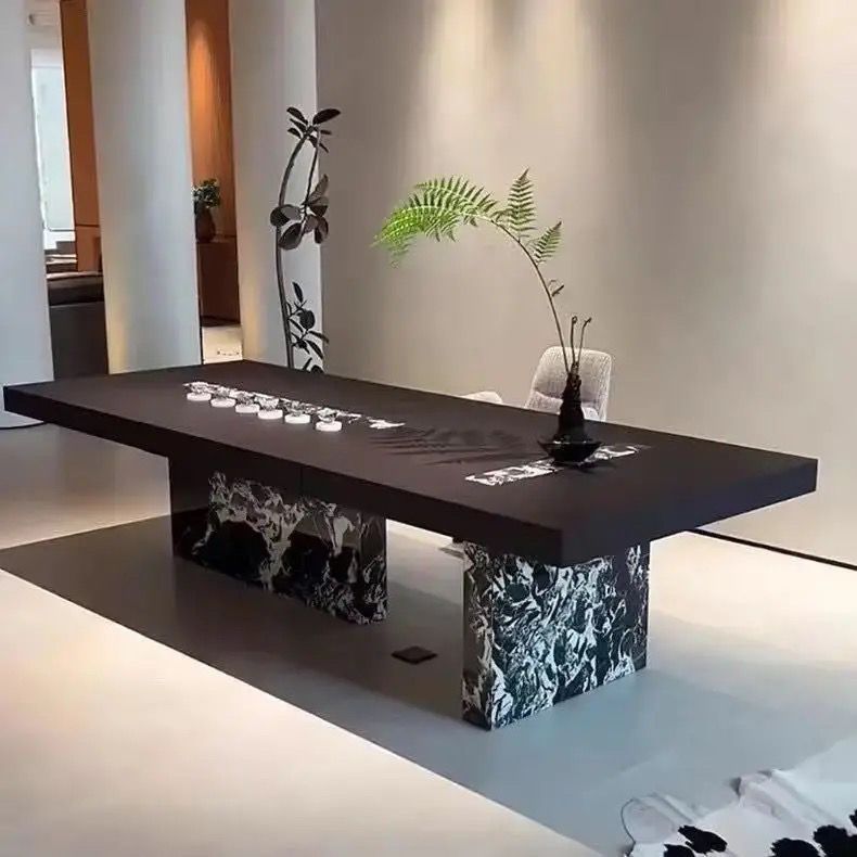Mesa de té de pino importado 160*70*75