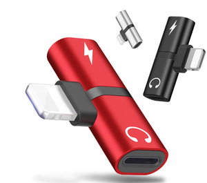 适用于iPhone 14 13 12 11 8 7 6 Plus X XS Xs Max音频充电器分配器分路器的t形2合1双端口耳机 - Product Image 2