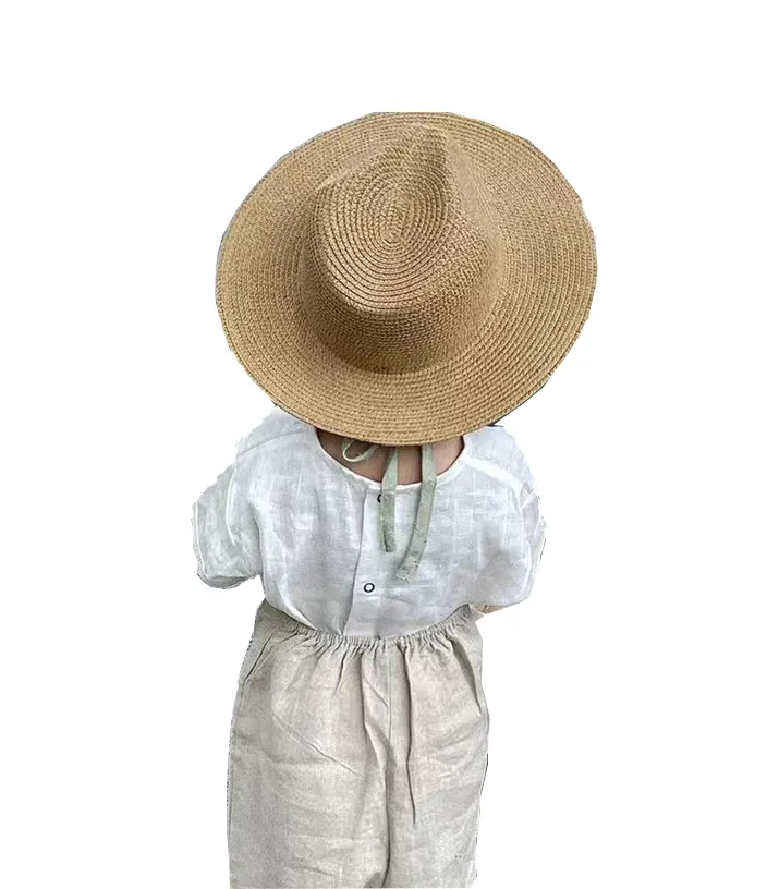 2024 Neueste Design Strohhüte für Kinder Erwachsene Custom Fashion Panama Hüte Sommer Outdoor Sun Prtectiob Hut