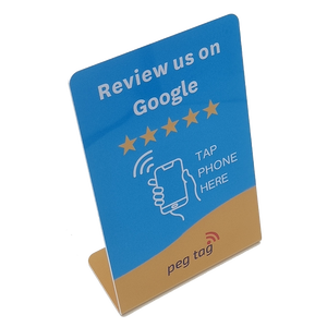 Kunden spezifischer QR-Code programmier bar Google Review Stand NFC-Karte/Display Stand Hub Tisch Bewertung NFC-Karte - Product Image 4