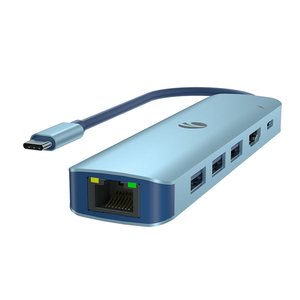 VCOM USB tipo C Hub 6 en 1 Adaptador de base multifunción con 4K HDMI 1000Mbps RJ45 Gigabit Lan para computadora portátil - Product Image 5