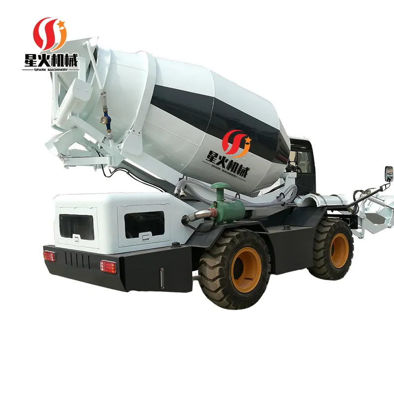 Mixer beton truk, Mixer semen truk Mixer beton beban sendiri untuk ponsel kompak 3cbm