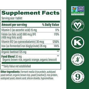 90 вкладок, железная добавка, витамин С B12, таблетка железа фолиевой кислоты для женщин - Product Image 2
