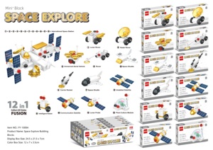 DIY <strong>Building</strong> <strong>Block</strong> Model Mini Architecture Bricks Construction Learning Toys Model Birthday Gift for Kids - Product Image 4