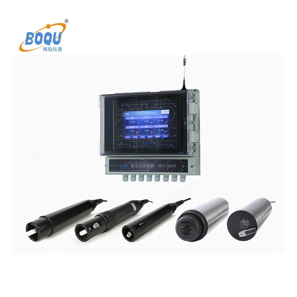 BOQU MPG-6099 10 em 1 PH EC TDS, K +,NO3,NH4 +,CL-,Fl-,Ca2 + Multi Parâmetro de Análise Da Qualidade Da Água, Sensor de Metros Fabricantes