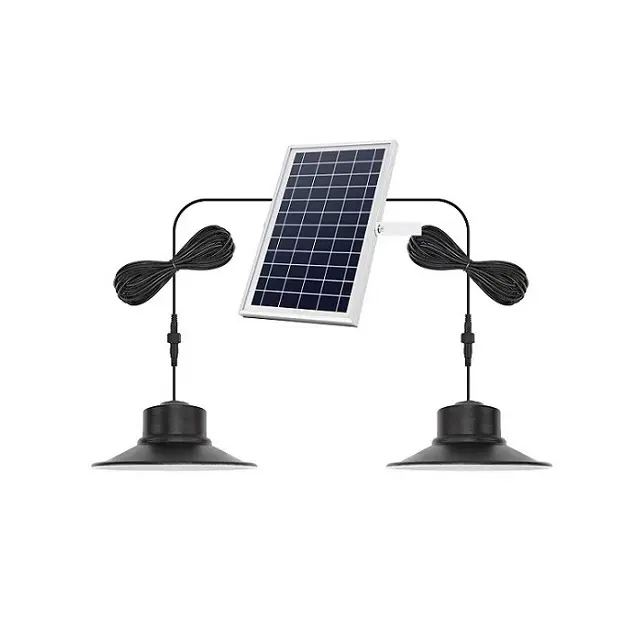 Hochwertiges Solar-Deluxe-Licht Outdoor Garten superhell Led-Lichter 5 V mit Fernbedienung 3-farbige dimmbare Beleuchtung