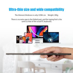 Nuevos accesorios de computadora, teclado portátil para juegos para tableta iPad, teclado numérico, Mini teclado inalámbrico plegable recargable