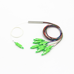 GPON FTTXシングルモードグリーンコネクタ用メーカー1*8 PLCスプリッターSC/APC 2.0mmケーブル - Product Image 1
