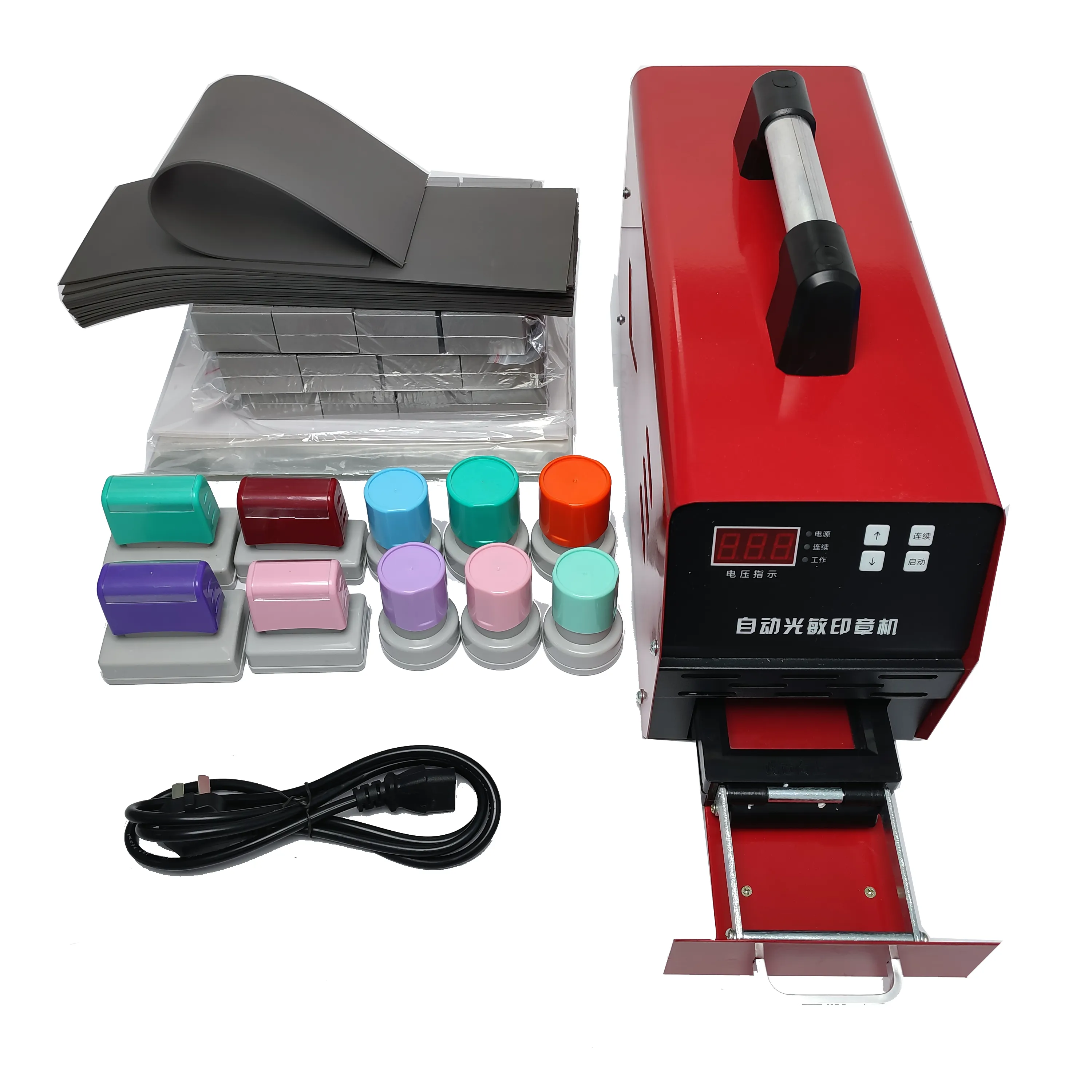 220V 110V Full Automatic Rubber Photo Sensitive Flash Stamp Machine Seal Maker sigillo fotosensibile che timbra le macchine