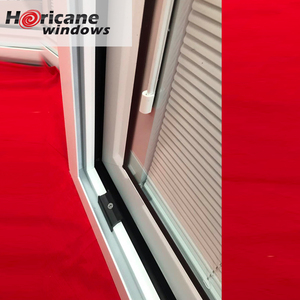 Moderno integrato integrato tende Multi-funzione utilizzato In case e uffici telaio in alluminio resistente agli uragani finestre scorrevoli - Product Image 5