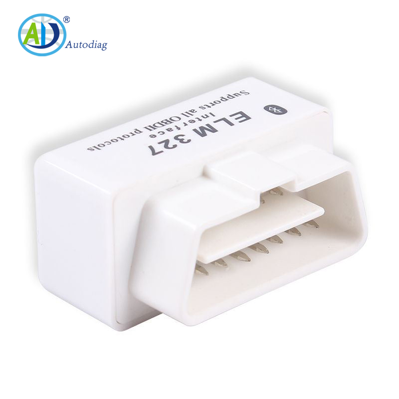Factory price- OBDii White Smart Car Diagnostic Interface with Super MINI <a href='/ELM327Diag.htm' class='keys' title='Click to check the relevant information of ELM327' target='_blank'>ELM327</a> With BT wireless