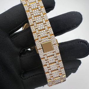 Vượt Qua Tester VVS Moissanite Xem Hip Hop Iced out Xem Cho Nam Giới Sang Trọng Tự Động Đồng Hồ Cơ Khí - Product Image 5