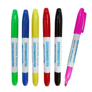 Benutzer definierte Dual Tips Permanent Marker auf Öl basis mit Meißel und runden Spitzen - Product Image 6