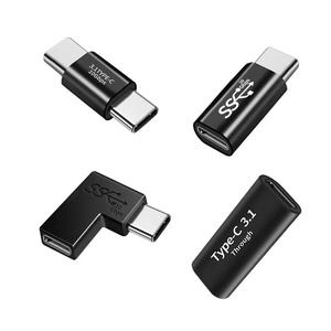 USB 3.1 TYPE-C公对母音视频全功能适配器10gbps数据传输5A快速充电公对公适配器 - Product Image 1