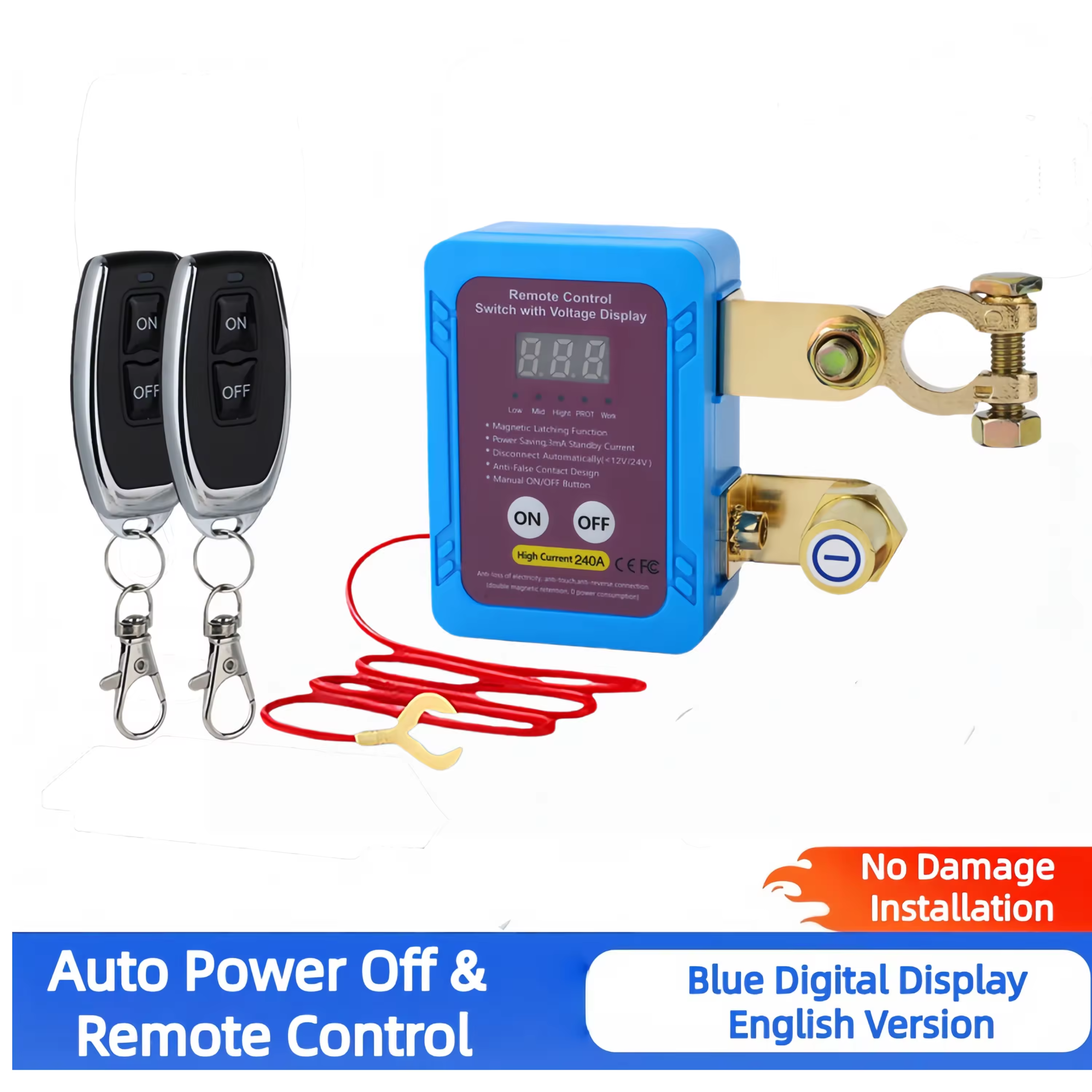 Blue electronic display model
