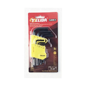 Gemi hazır 9 adet kısa kol top End alyan anahtarı takımı siyah oksit Allen tuşları endüstriyel sınıf metrik ölçüm sistemi - Product Image 3