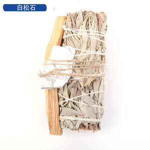 天然クリスタルダブルポイントセージバンドルカリフォルニアホワイトセージスマッジキットスティックヨガ瞑想用 - Product Image 4